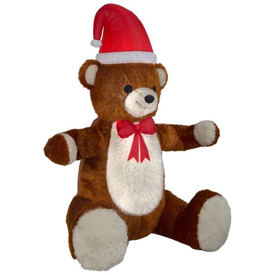 7.5ft. Animated Airblown® Christmas Hugging Teddy Bear